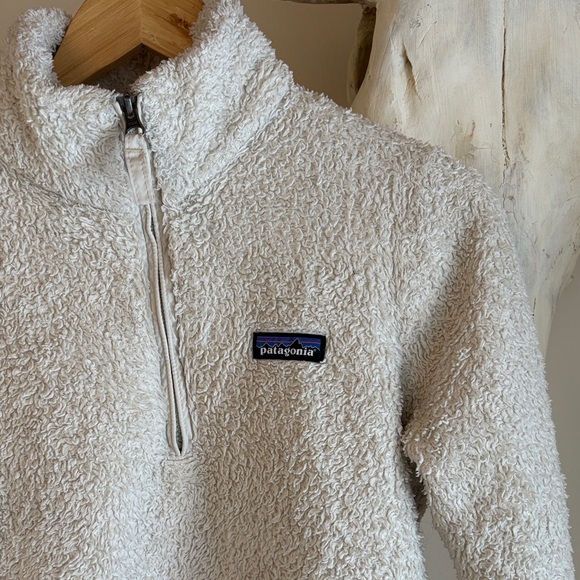 Patagonia Los Gatos 1/4 Zip Natural Fleece Pullover - Picture 2 of 3